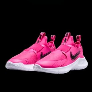Nike Flex Runner Kids Size 2.5Y Laser Fuchsia Black White